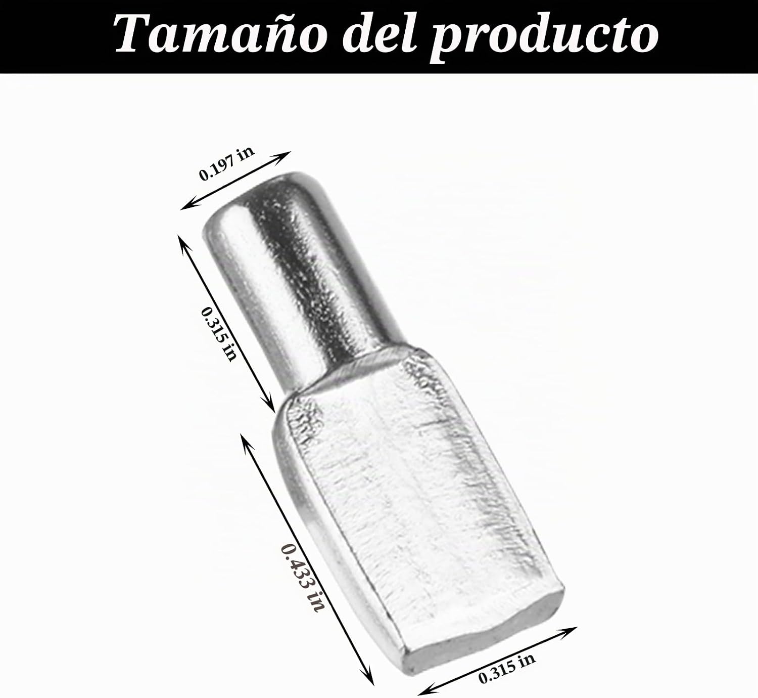 TORNILLOS QTLCOHD 400 UNIDADES 5 MM PARA ESTANTES EN FORMA DE CUCHARA - 2