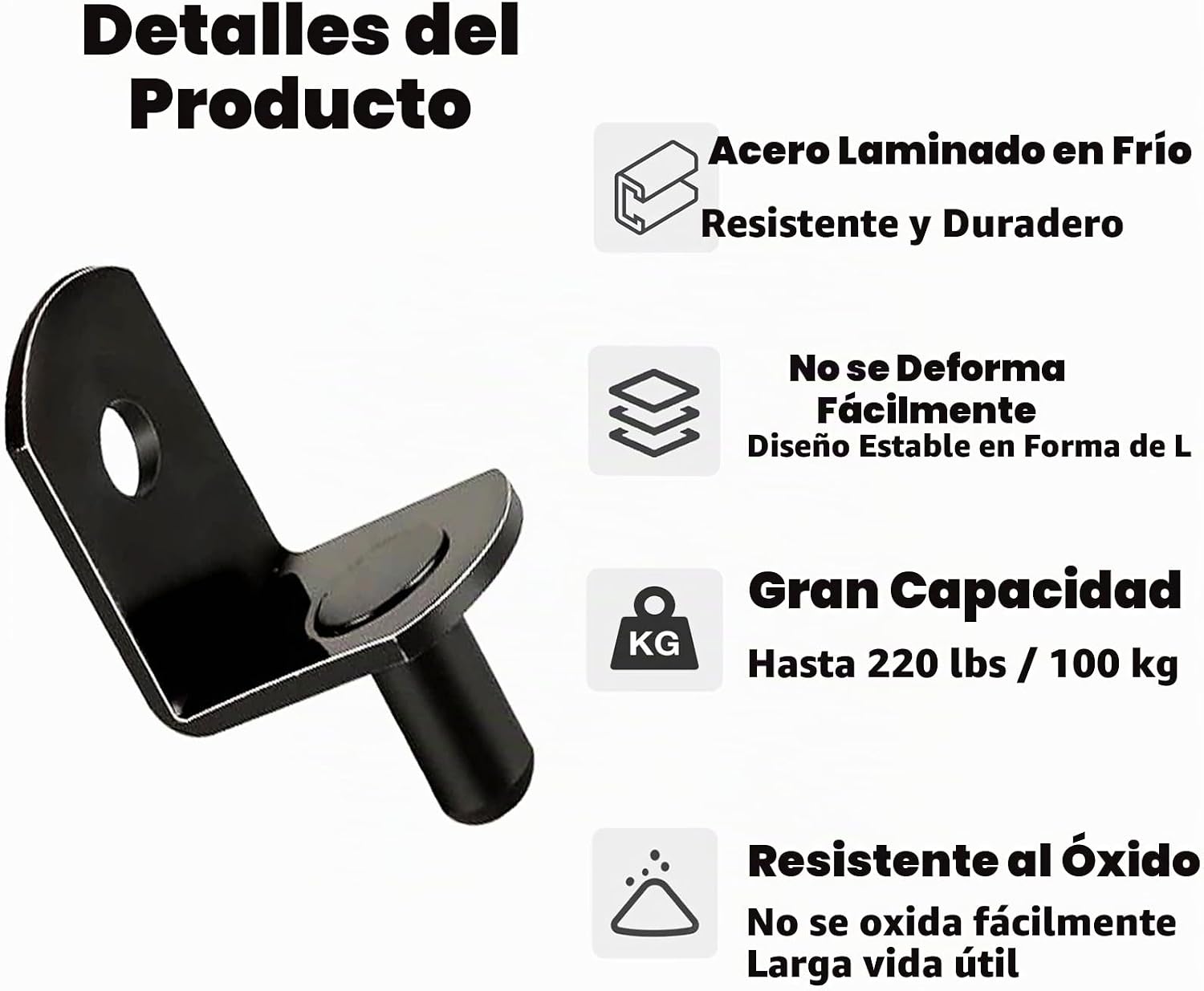SOPORTES PARA REPISA QTLCOHD 5 MM 100 UNIDADES - 3