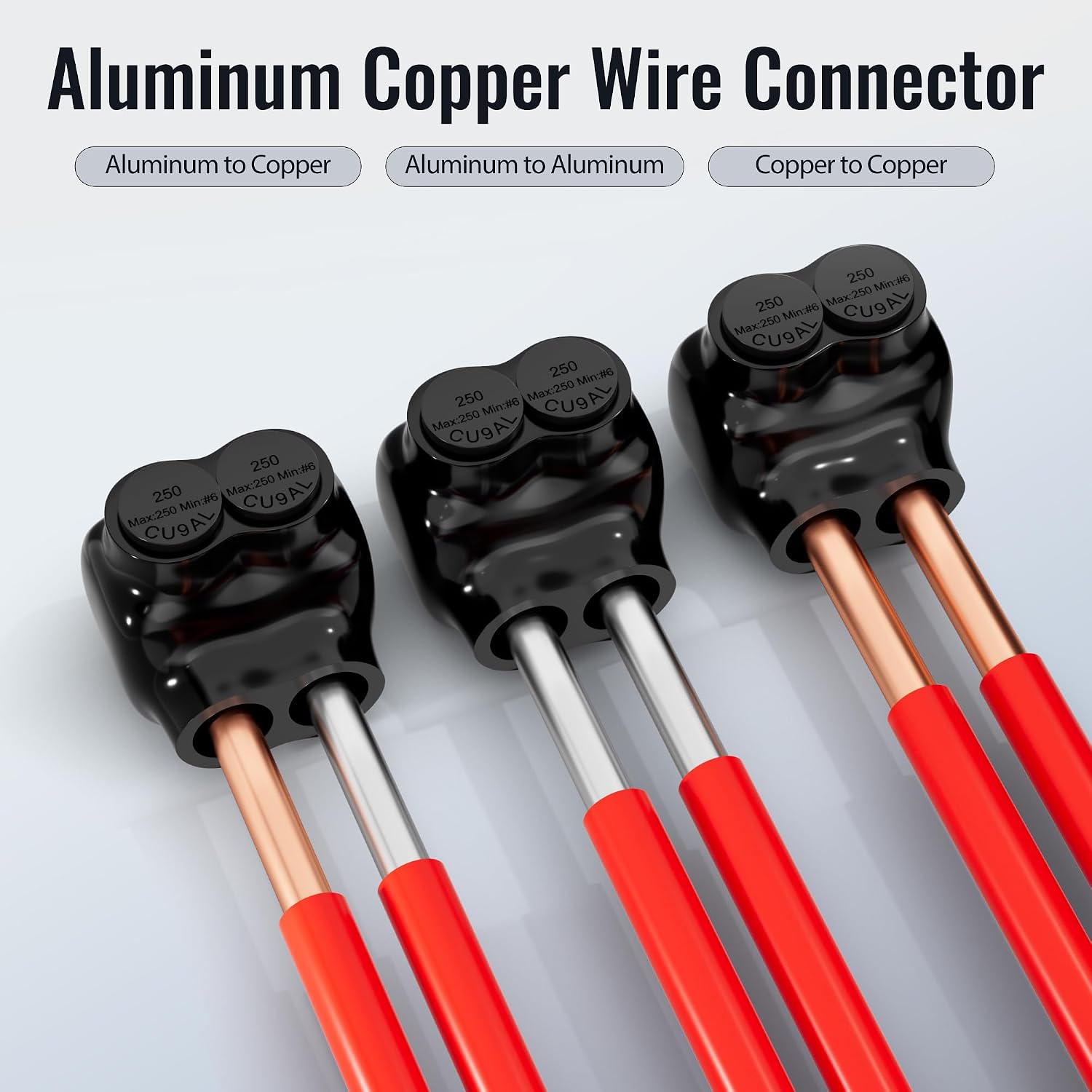 CONECTOR ELÉCTRICO AISLADO RVBOATPAT 2 PUERTOS 250MCM-6AWG ALUMINIO 6 UNIDADES - 3