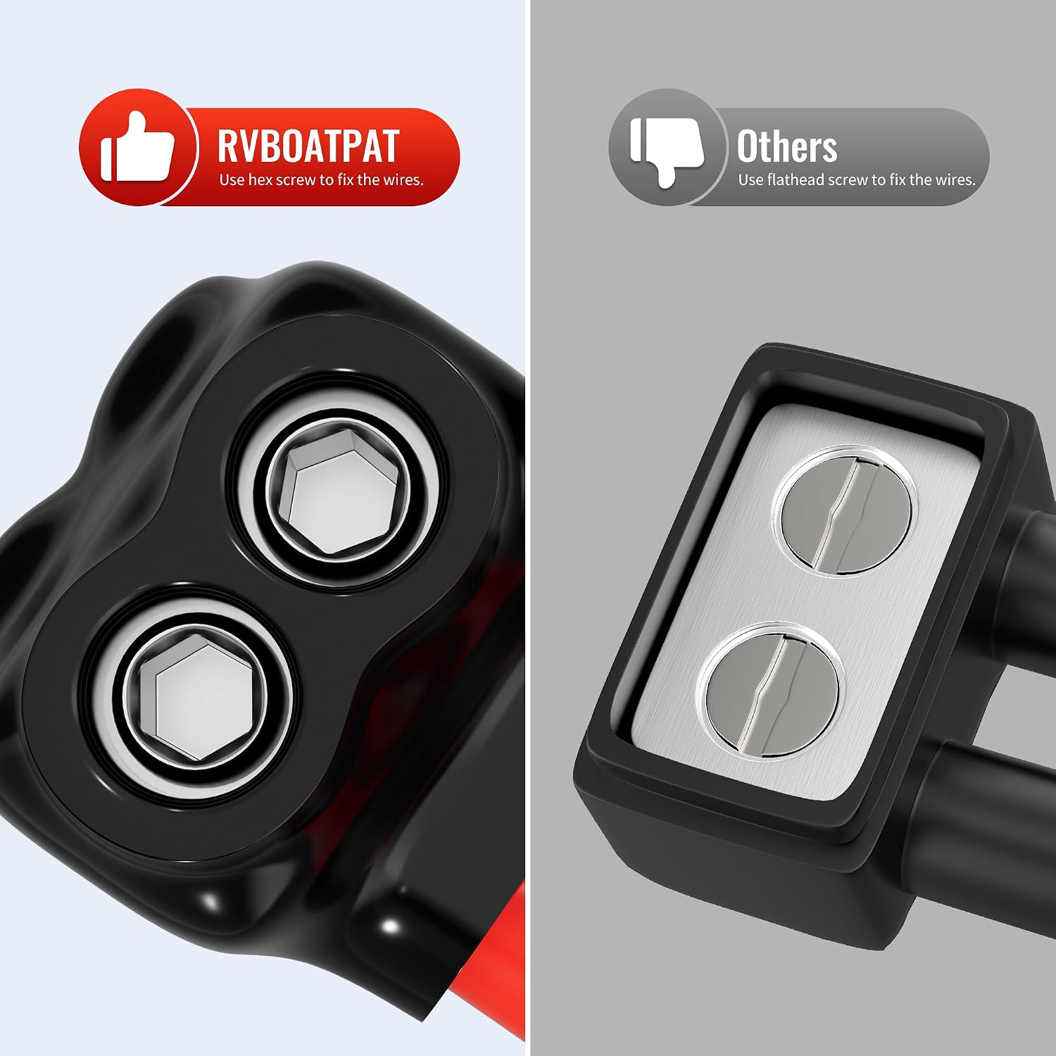 CONECTOR ELÉCTRICO AISLADO RVBOATPAT 2 PUERTOS 250MCM-6AWG ALUMINIO 6 UNIDADES - 5