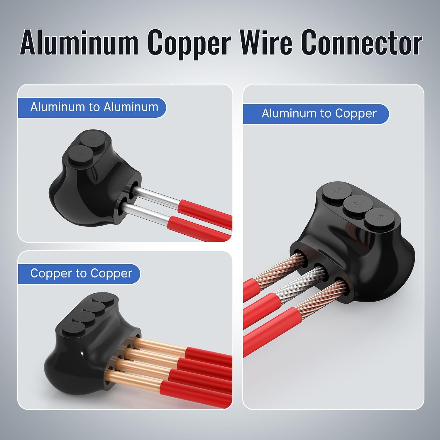 CONECTORES ELÉCTRICOS AISLADOS RVBOATPAT 8 UNIDADES 2, 3 Y 4 PUERTOS 4-14 AWG - 3