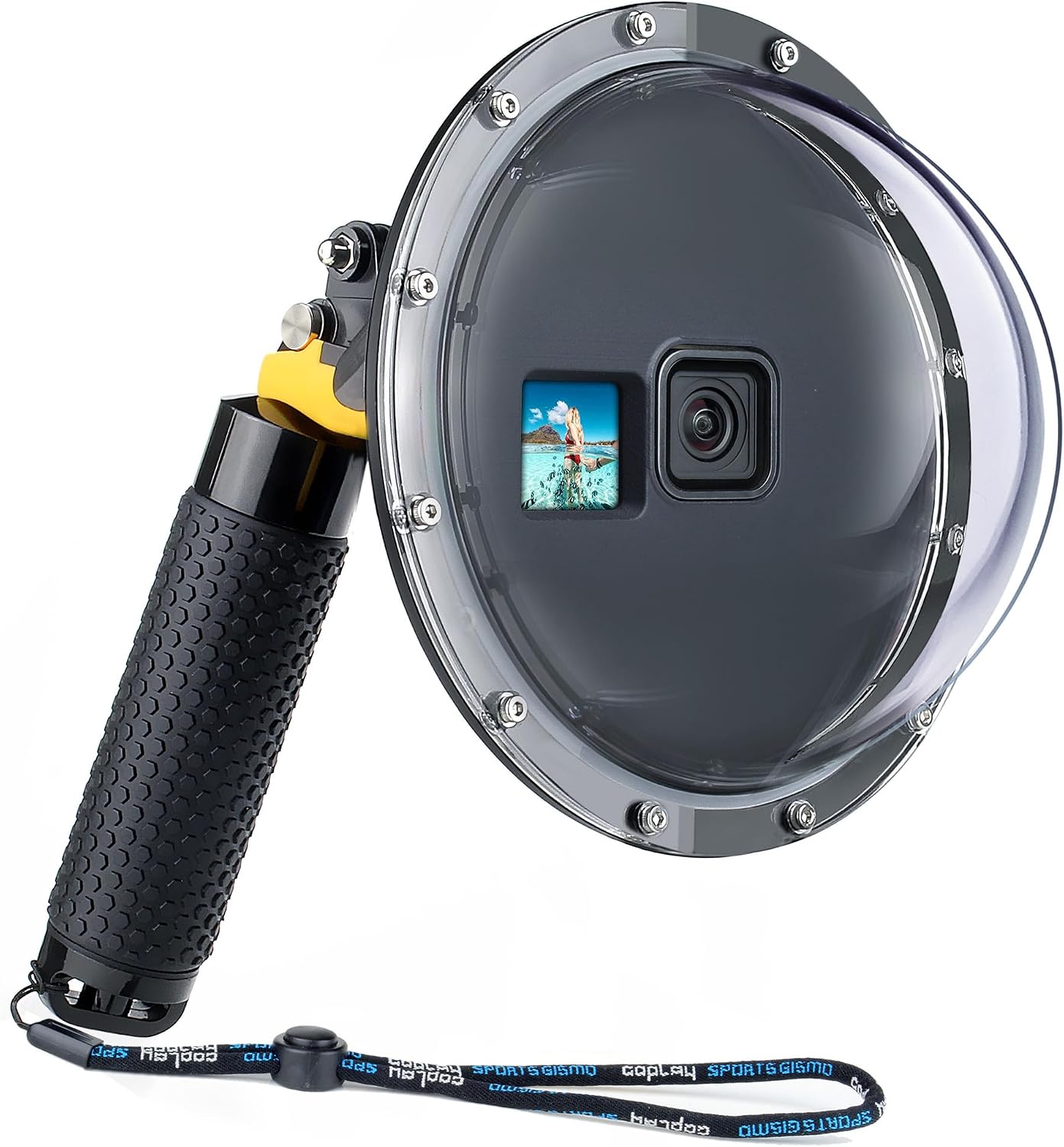 CARCASA DOME PORT SUMERGIBLE PARA GOPRO HERO 13 12 11 10 9 BLACK - 1