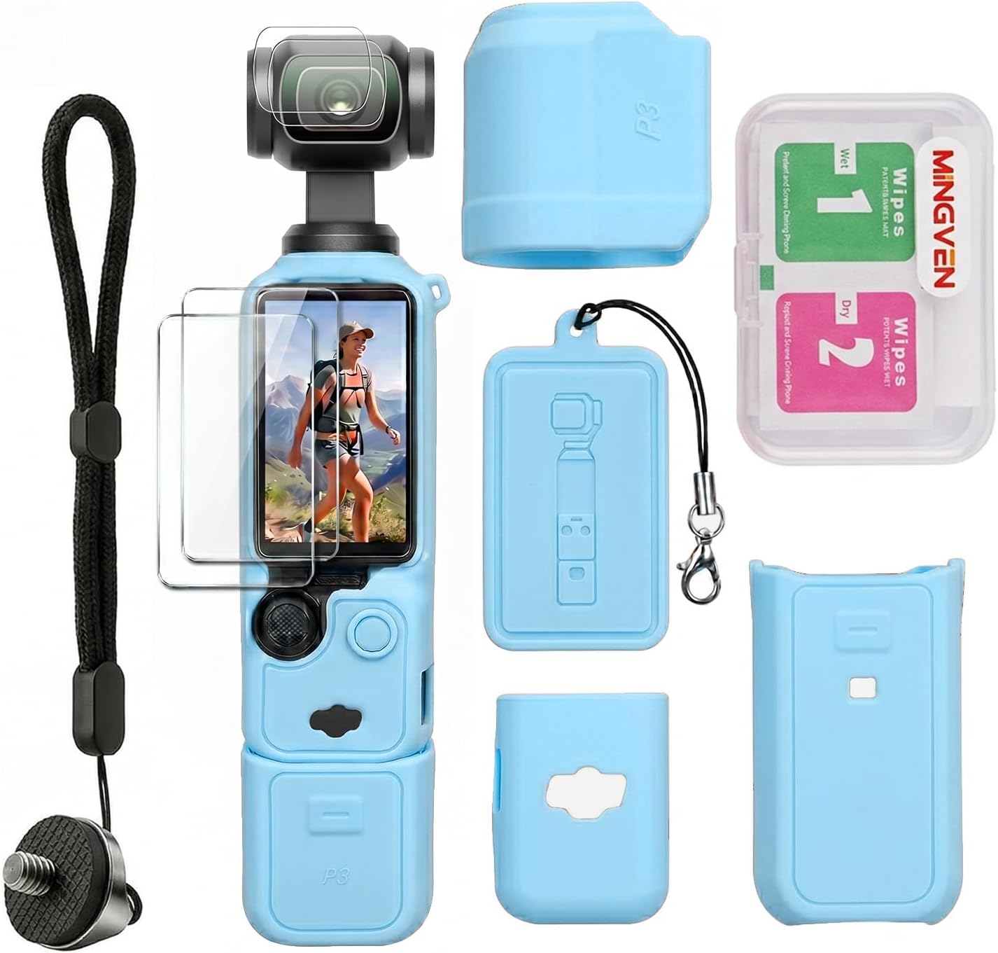 CARCASA PARA DJI OSMO POCKET 3/XTRA MUSE CON PROTECTOR DE LENTE Y PANTALLA MINGVEN - 1