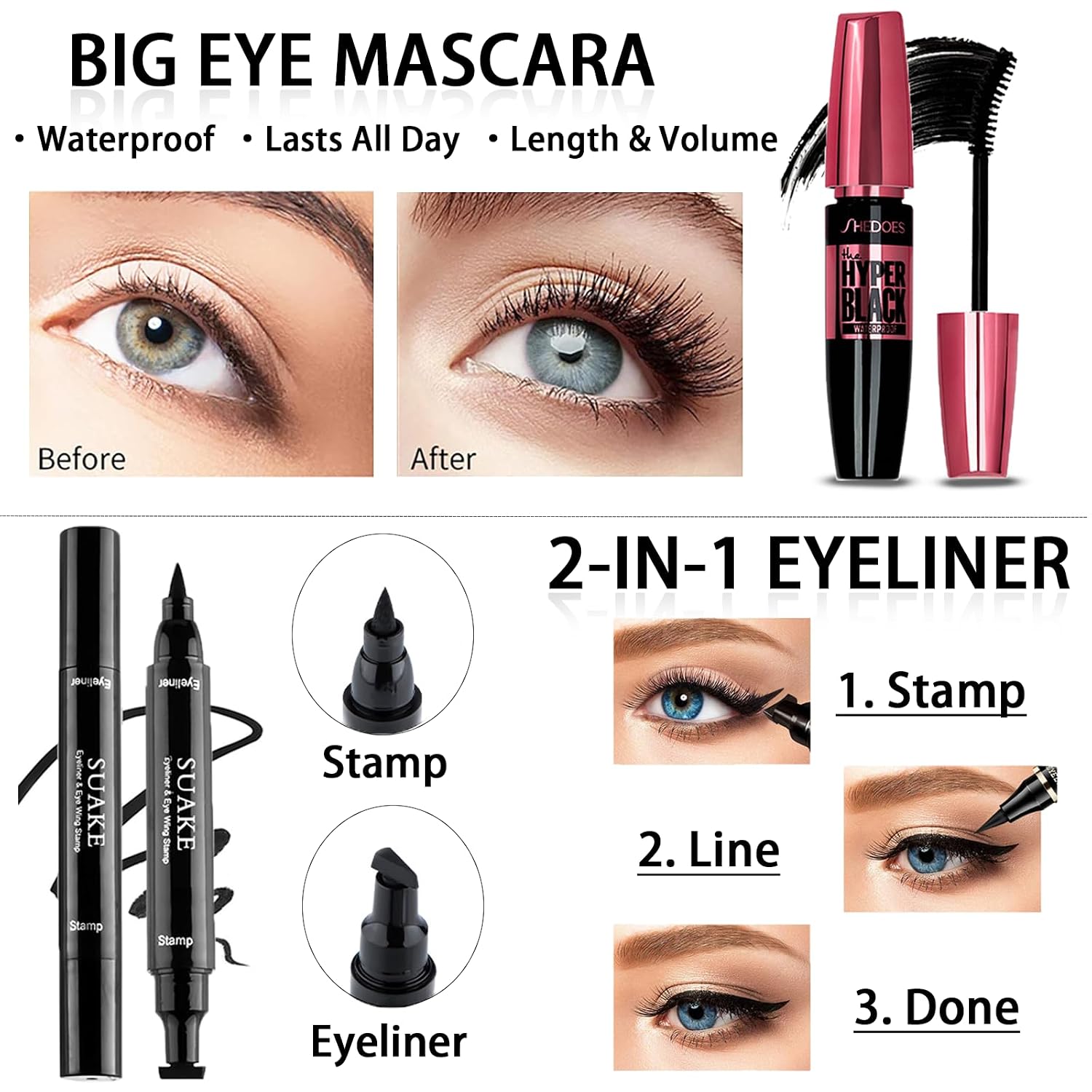 SET DE MAQUILLAJE COMPLETO GEYOMI ALL IN ONE PARA MUJER 12 COLORES - 5