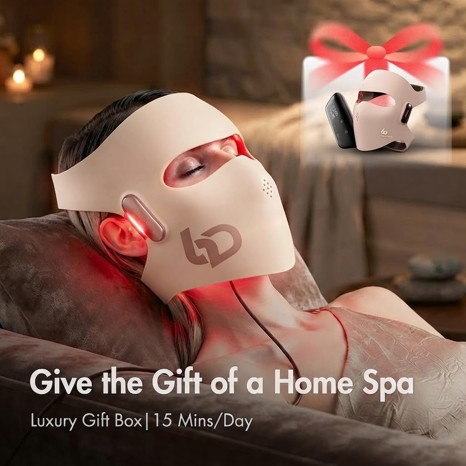ALMOHADA TERAPÉUTICA JOVS 6D MÁSCARA DE TERAPIA CON LUZ LÁSER PARA ROSTRO - 5