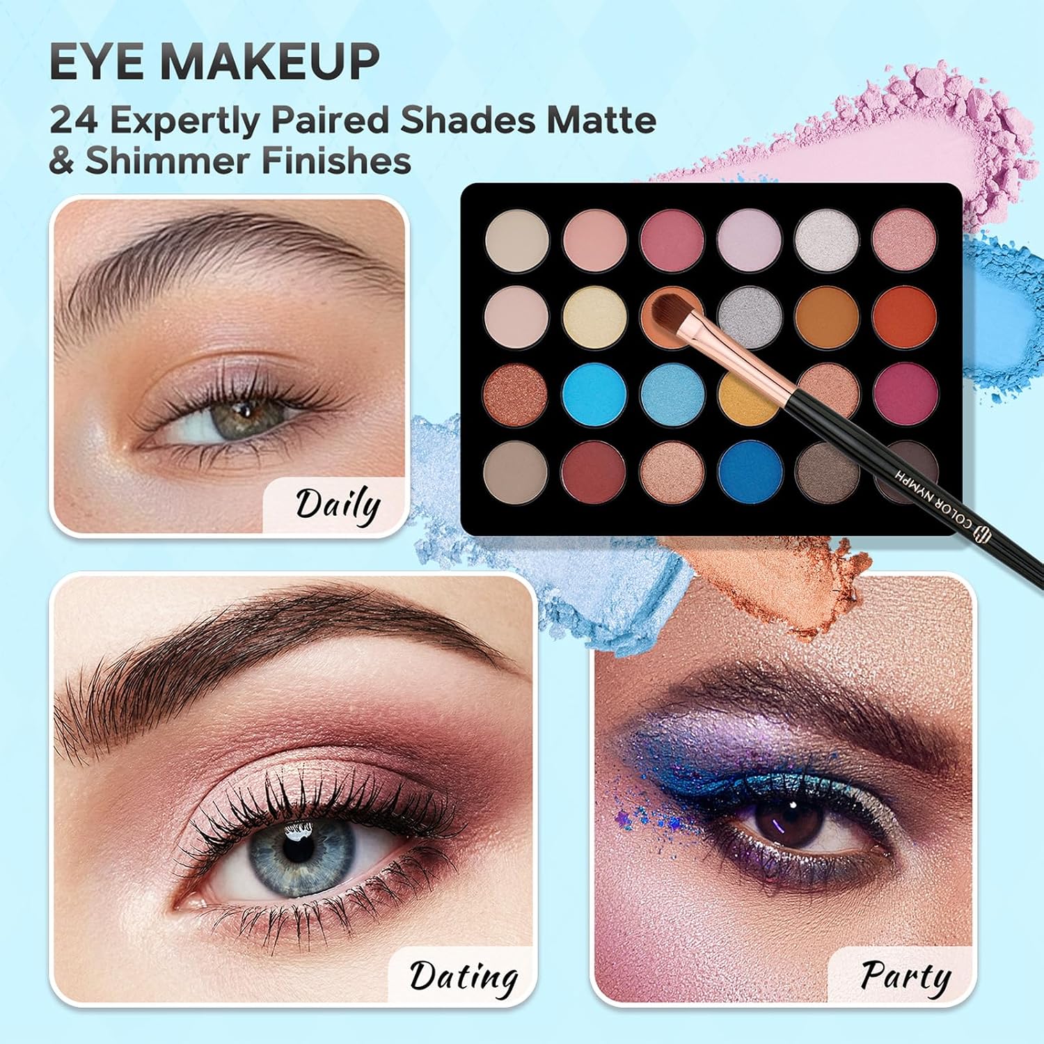 SET DE MAQUILLAJE PARA NIÑAS COLOR NYMPH SILVER PARA PRINCIPIANTES - 5
