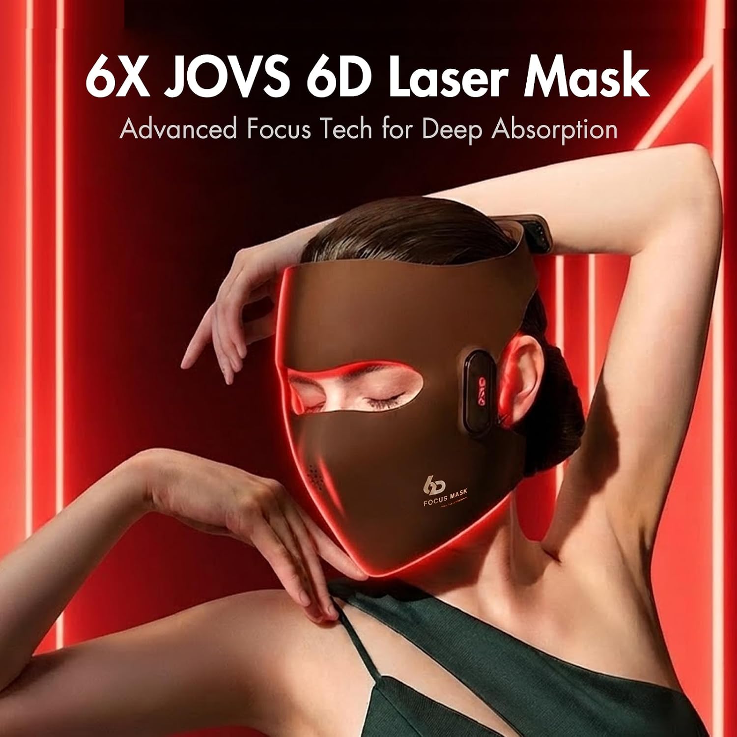 MÁSCARA TERAPÉUTICA DE LUZ LÁSER 6D JOVS PARA ROSTRO - 5