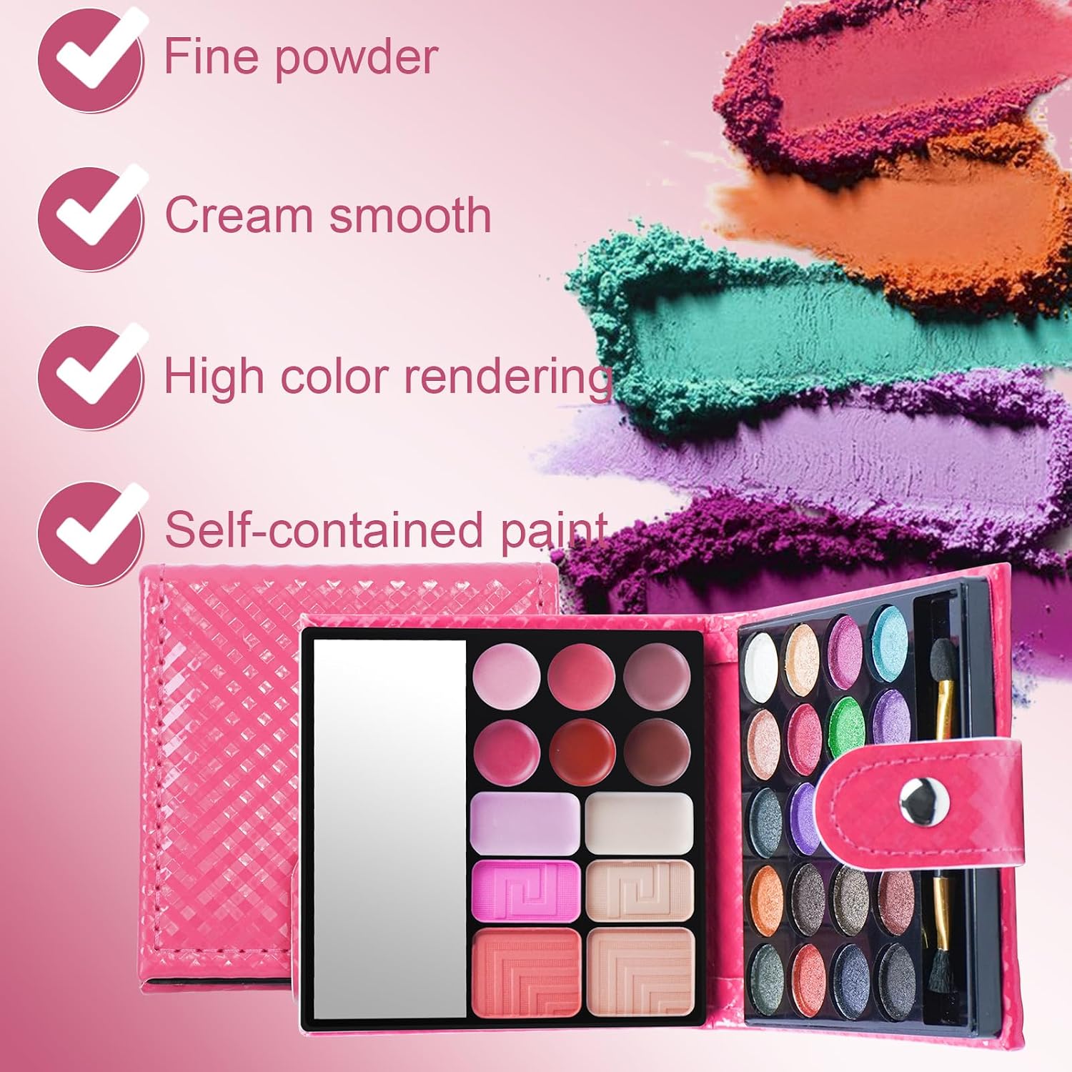 SET DE MAQUILLAJE FANTASYDAY ALL-IN-ONE HOLIDAY CON PALETA DE SOMBRAS, RUBORES, POLVOS Y GLOSS - 5