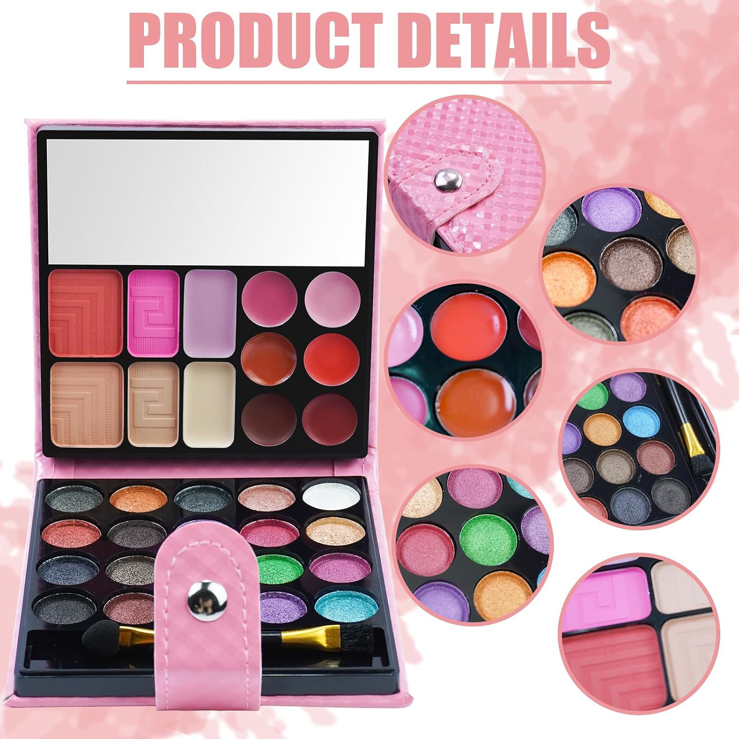 SET DE MAQUILLAJE FANTASYDAY ALL-IN-ONE HOLIDAY CON 20 SOMBRAS, 3 RUBORES, 3 POLVOS FACIALES Y 6 GLOSS - 4