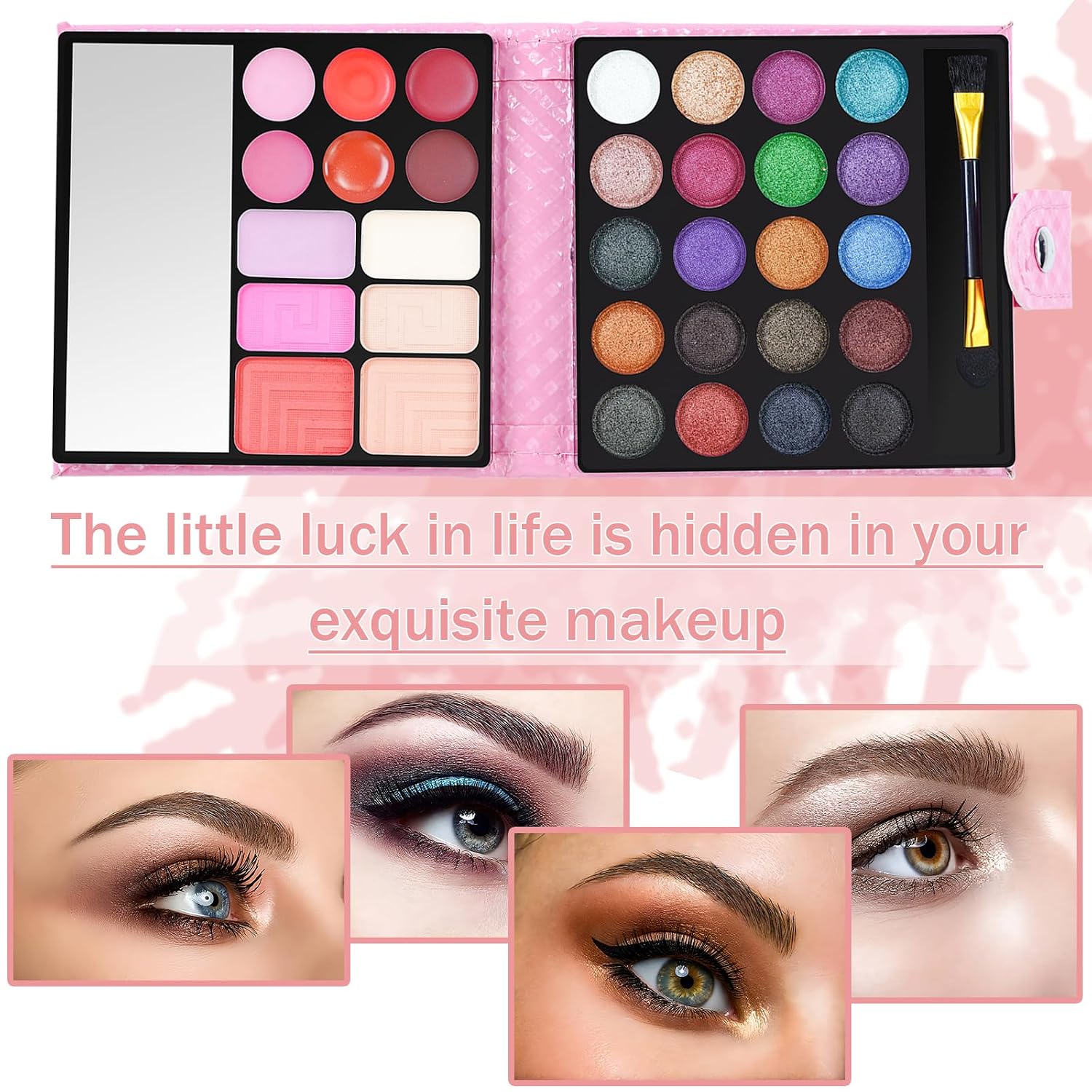 SET DE MAQUILLAJE FANTASYDAY ALL-IN-ONE HOLIDAY CON 20 SOMBRAS, 3 RUBORES, 3 POLVOS FACIALES Y 6 GLOSS - 5