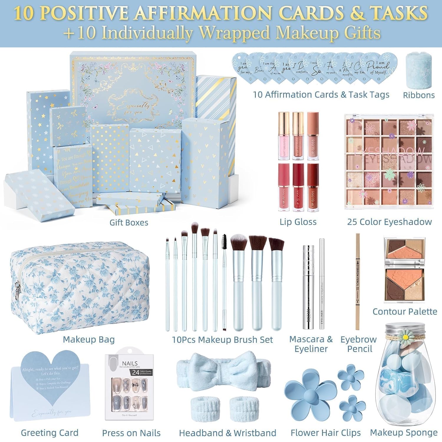 SET DE MAQUILLAJE QINLINE TEEN GIRL GIFTS TRENDY STUFF 10 PIEZAS - 2