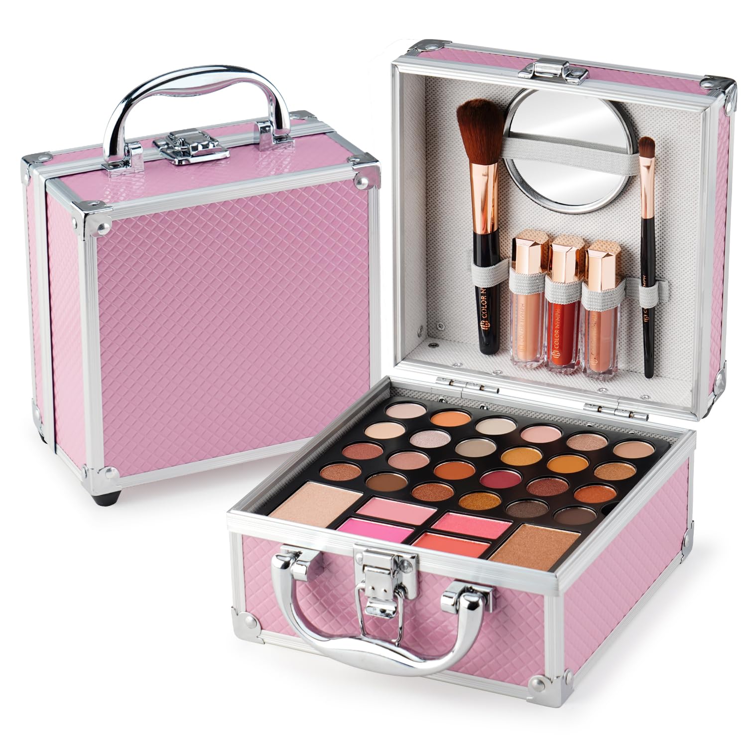 SET DE MAQUILLAJE PARA NIÑAS COLOR NYMPH ROSA PARA PRINCIPIANTES - 1