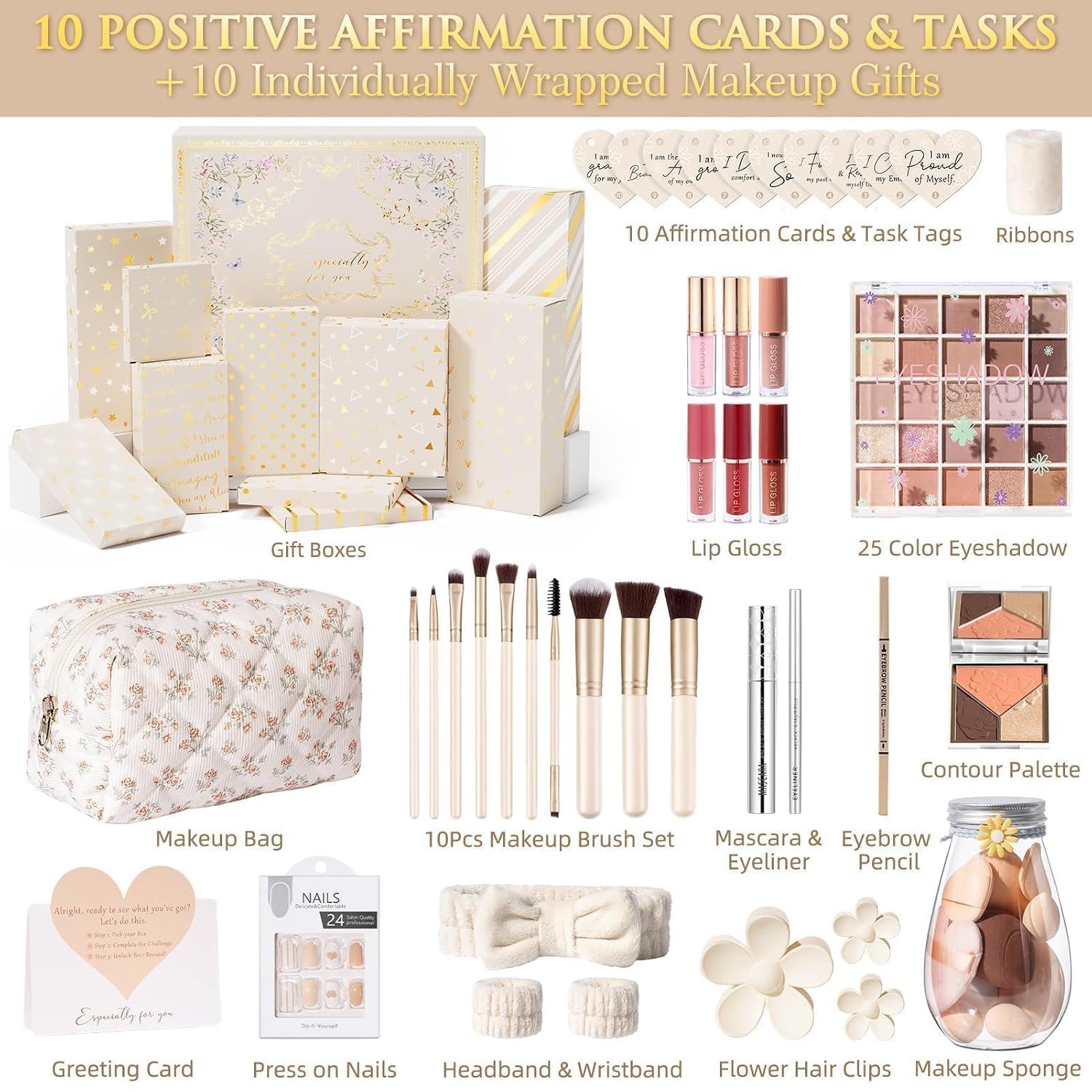 SET DE MAQUILLAJE QINLINE TEEN GIRL GIFTS TRENDY STUFF 10 PIEZAS - 2