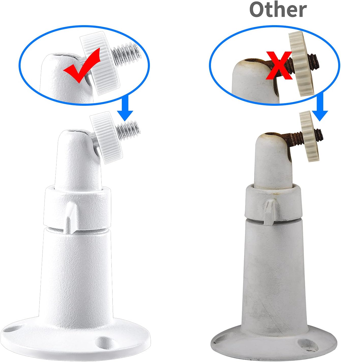 SOPORTE UNIVERSAL PARA CÁMARA DE SEGURIDAD VIEWZONE METÁLICO AJUSTABLE PARA INTERIOR Y EXTERIOR COMPATIBLE CON ARLO PRO Y RING - 5