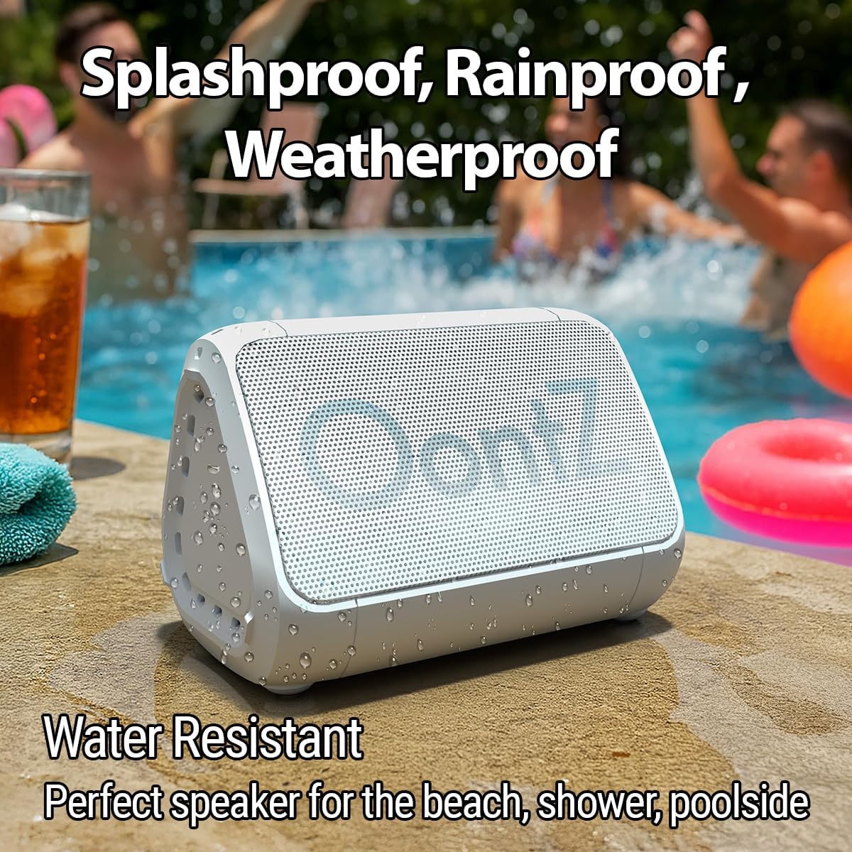 PARLANTE BLUETOOTH PORTÁTIL CAMBRIDGE SOUNDWORKS OONTZ ANGLE SOLO BLANCO - 5