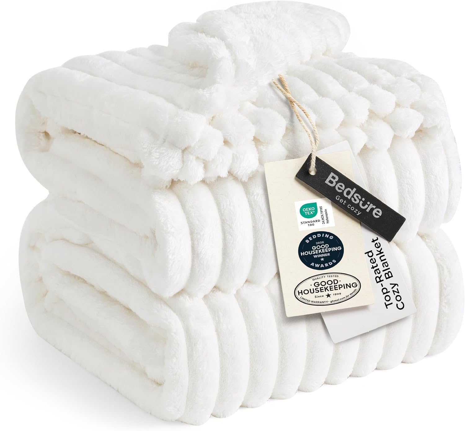 MANTA BEDSURE FLEECE QUEEN 90X90 OFF WHITE - 1