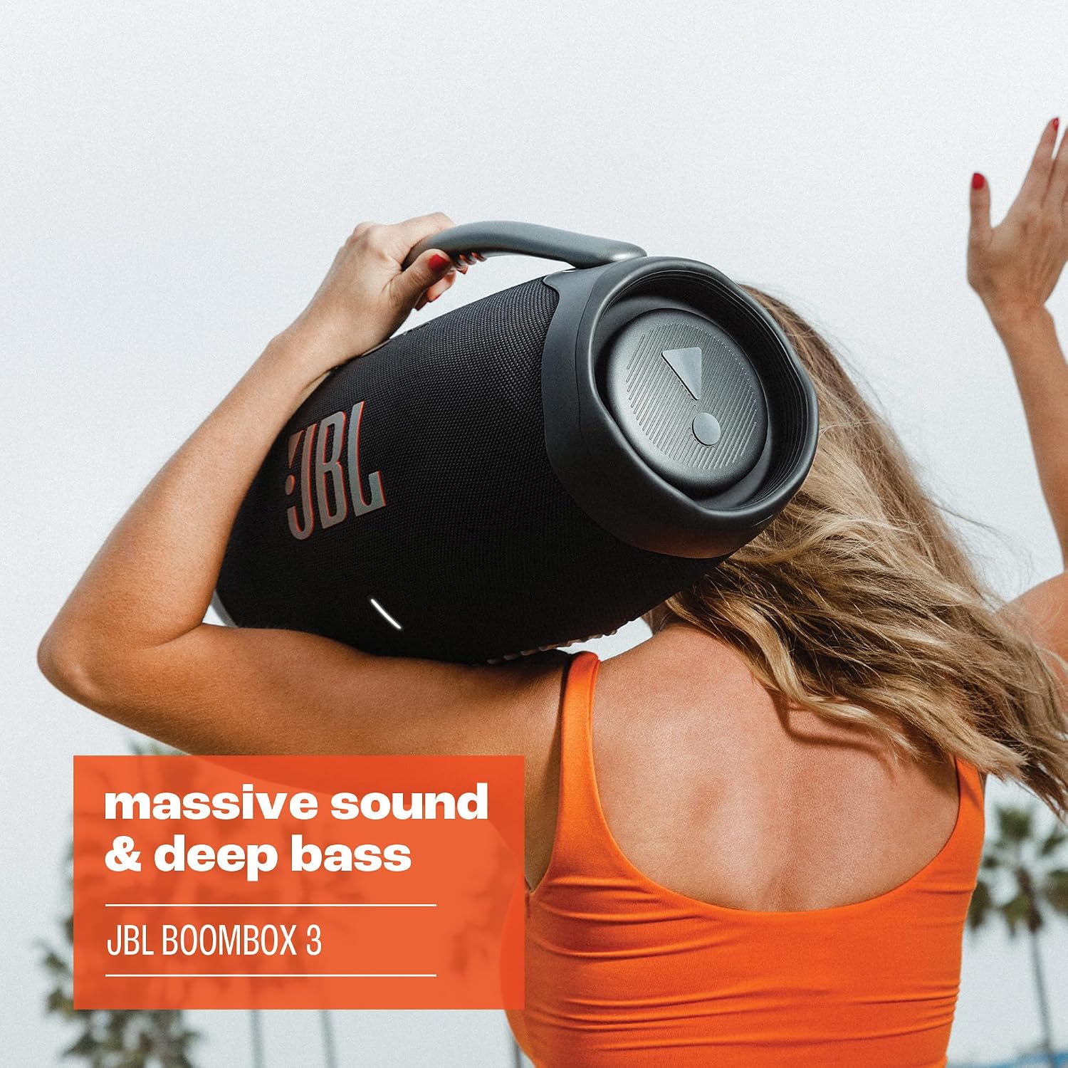 PARLANTE PORTÁTIL JBL BOOMBOX 3 NEGRO BLUETOOTH IMPERMEABLE IP67 24H - 2