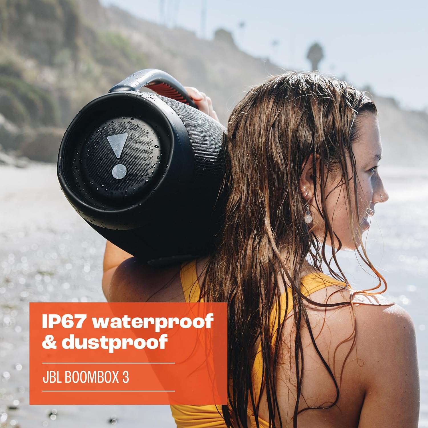 PARLANTE PORTÁTIL JBL BOOMBOX 3 NEGRO BLUETOOTH IMPERMEABLE IP67 24H - 4