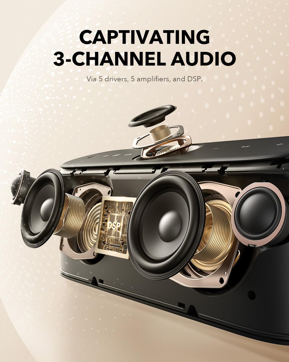 PARLANTE PORTÁTIL SOUNDCORE MOTION X600 BLUETOOTH 50W - 5