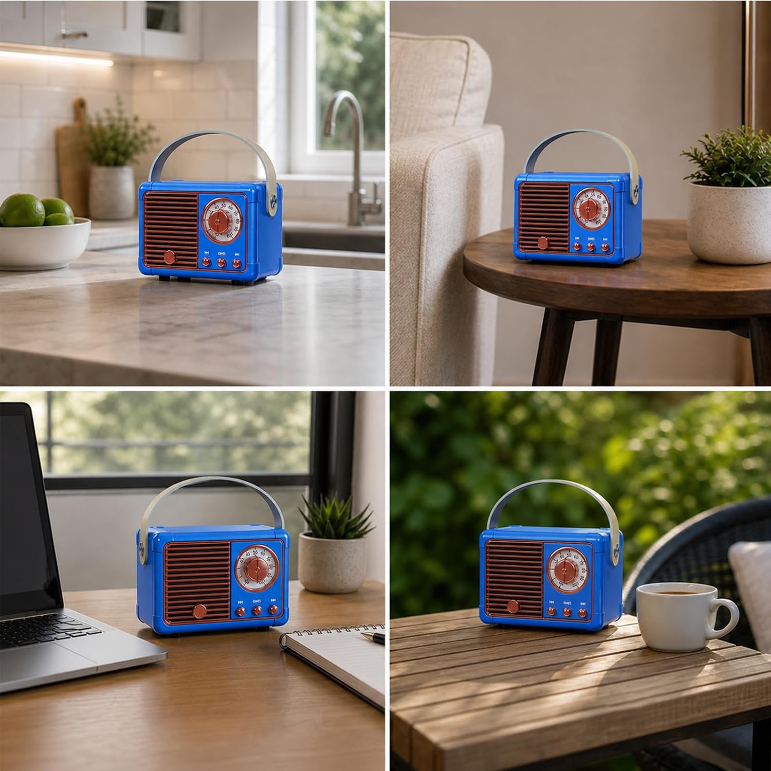 PARLANTE PORTÁTIL DOSMIX RETRO BLUETOOTH MINI VINTAGE - 5