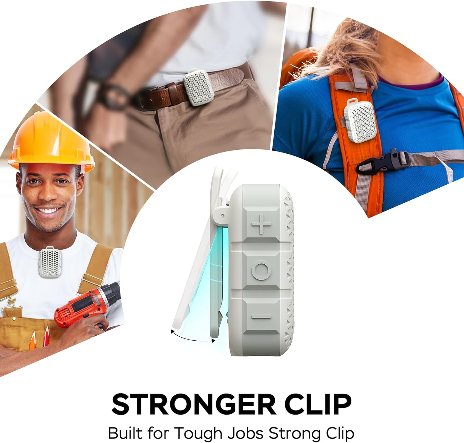 PARLANTE PORTÁTIL BLUETOOTH INSMY WEARABLE IP67 RESISTENTE AL AGUA CON CLIP - 4
