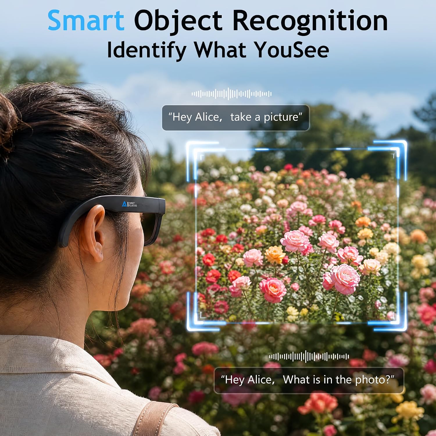 GAFAS INTELIGENTES ROZEUS AI CON CÁMARA 4K Y TRADUCCIÓN EN TIEMPO REAL - 3