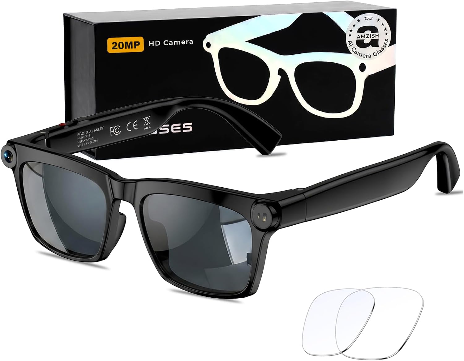 GAFAS INTELIGENTES CON CÁMARA AMZISH 20MP HD - 1