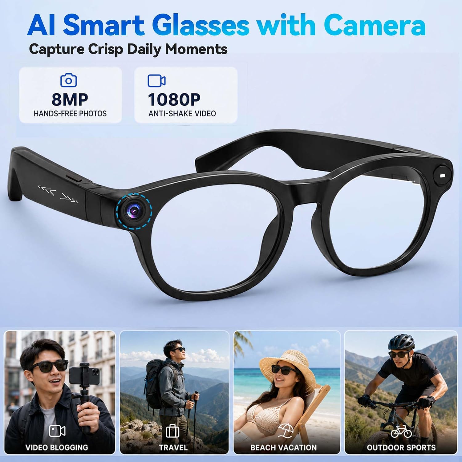 GAFAS INTELIGENTES LOANGYUNFONE CON CÁMARA 1080P HD - 2