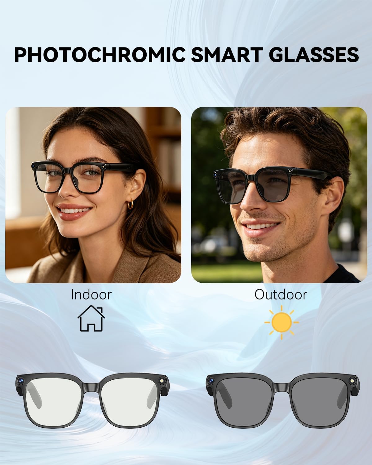 GAFAS INTELIGENTES CON CÁMARA ZIGTIK 8MP LENTES FOTOCROMÁTICOS - 5