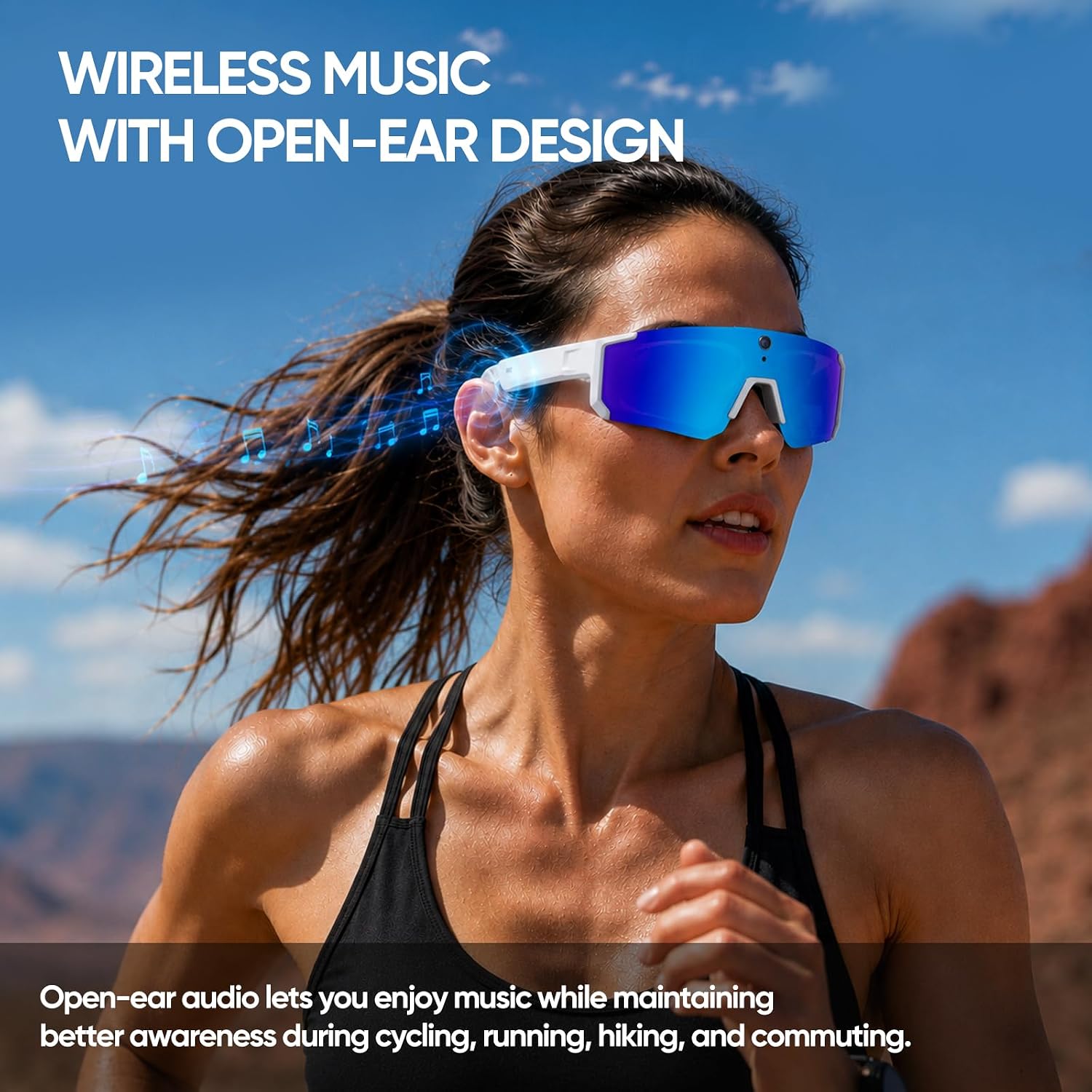GAFAS INTELIGENTES FITN 2026 CON CÁMARA, GRABACIÓN DE VIDEO, TRADUCTOR DE VOZ, AUDIO OPEN-EAR Y BLUETOOTH - 4