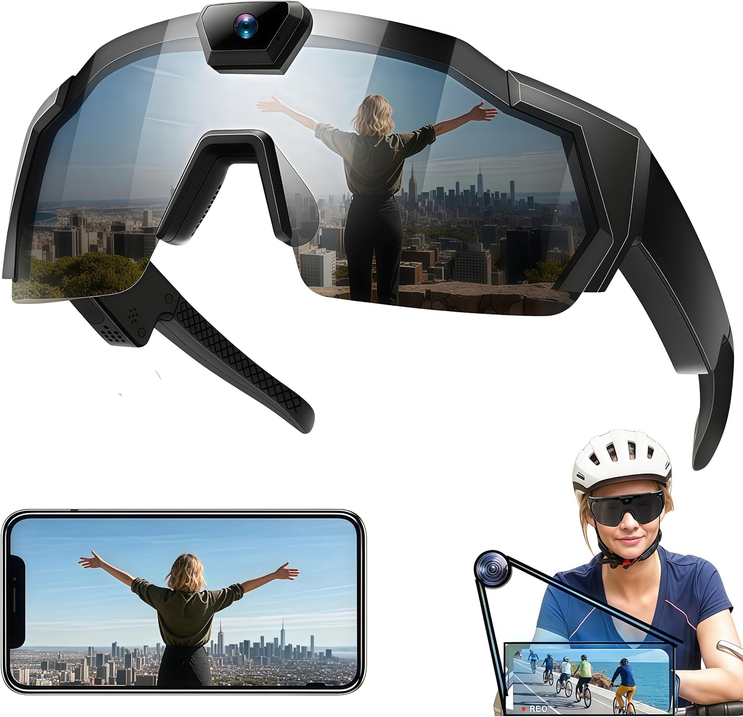 GAFAS DE SOL CON CÁMARA 4K PIEPIE PARA EXTERIORES - 1