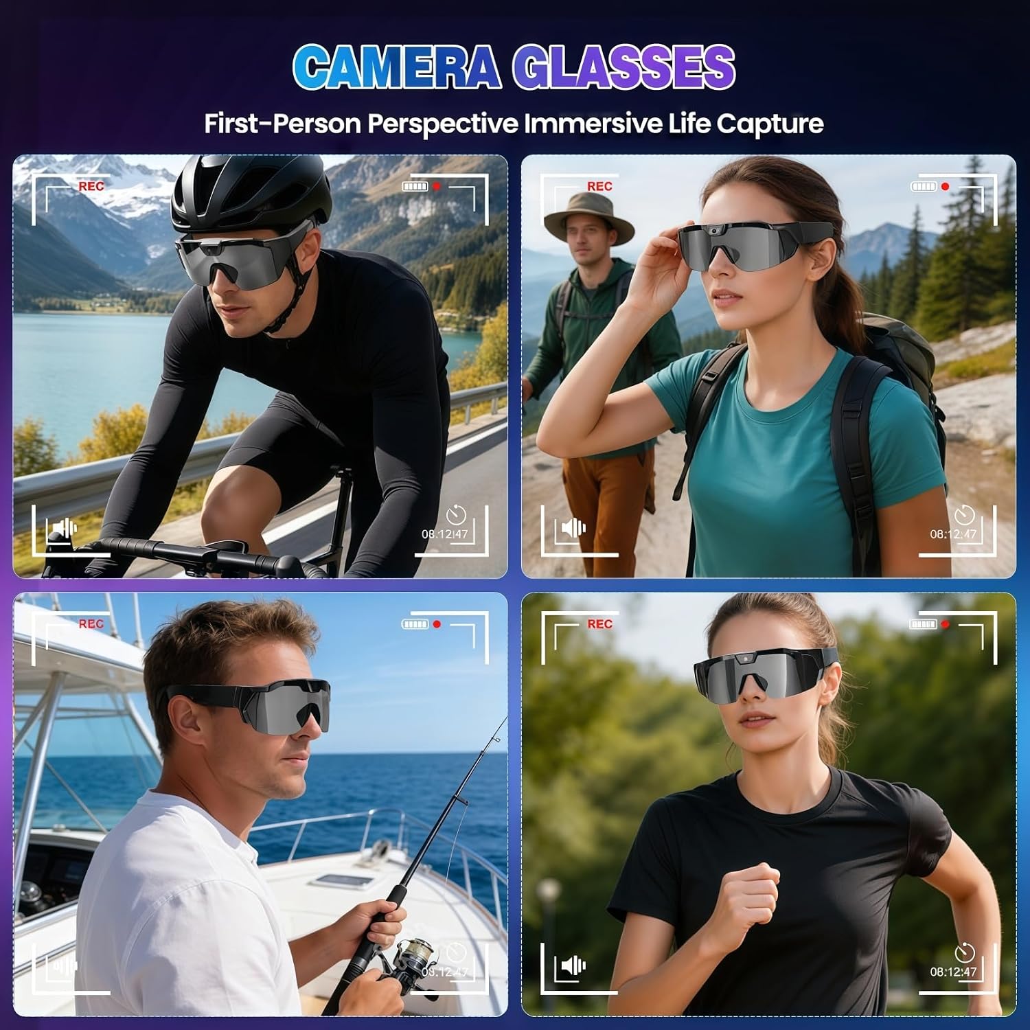 GAFAS DE SOL CON CÁMARA 4K PIEPIE PARA EXTERIORES - 5