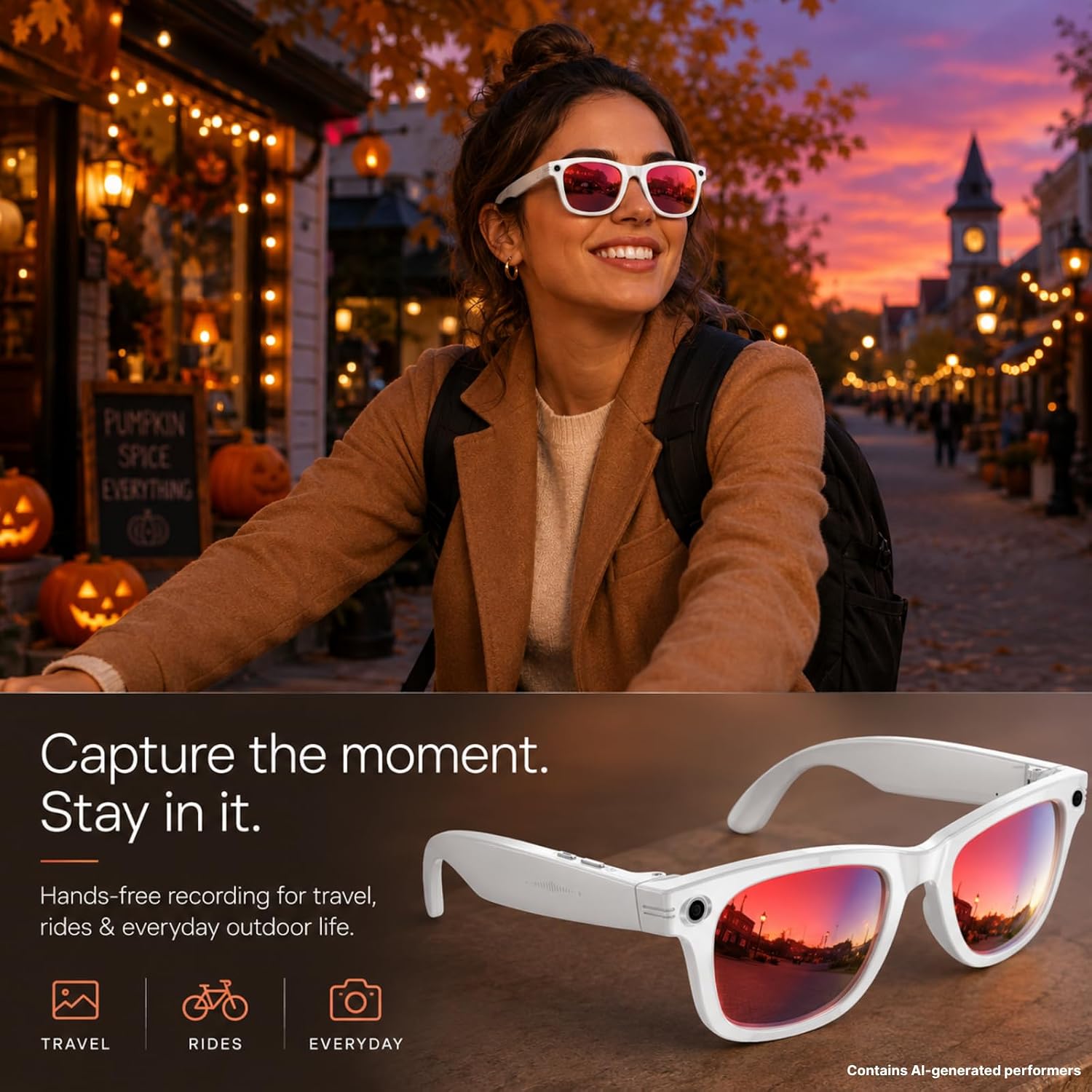 GAFAS INTELIGENTES CON CÁMARA NEXLENZ BLANCO - 2