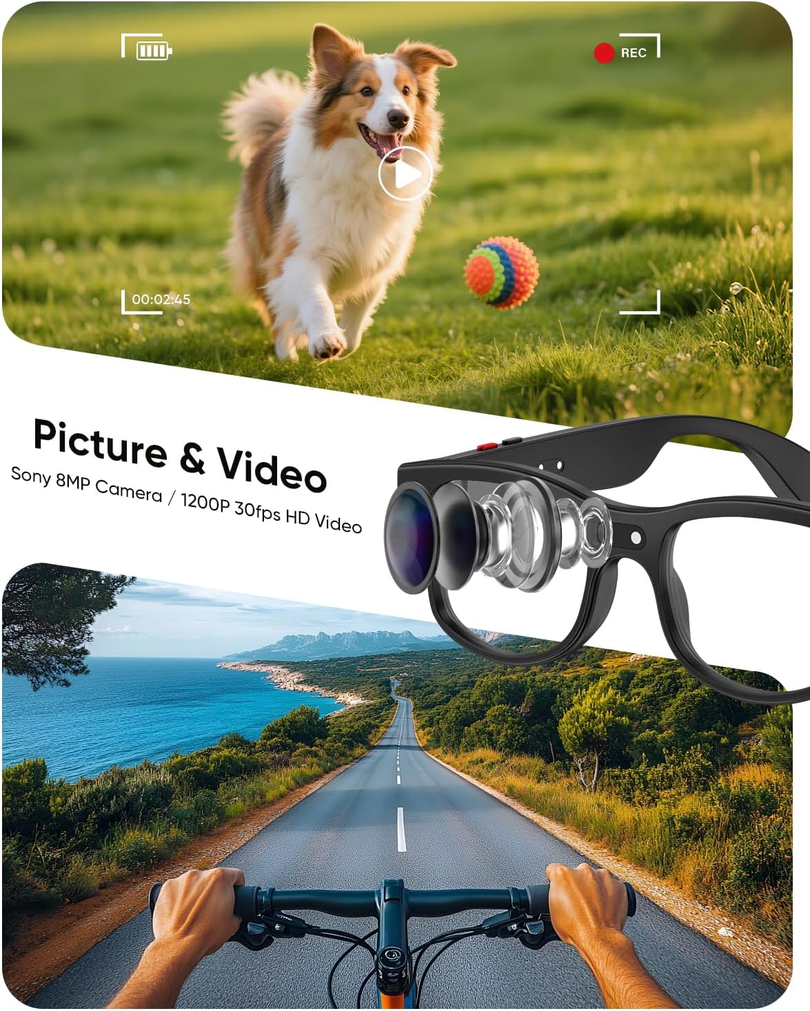 LENTES DE SOL CJKAO SMART GLASSES CON CÁMARA G3 - 3