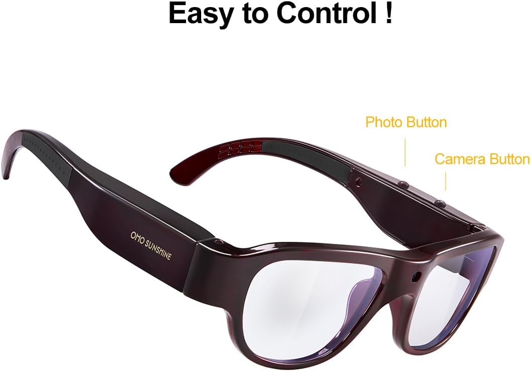 GAFAS INTELIGENTES OHO SUNSHINE CON CÁMARA, LENTES FOTOCROMÁTICOS UV400 Z87.1 - 3