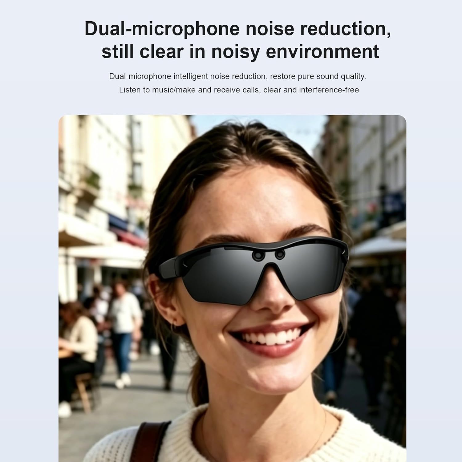 GAFAS DEPORTIVAS INTELIGENTES XTUOSHP CON CÁMARA 8MP Y GRABACIÓN 4K - 3