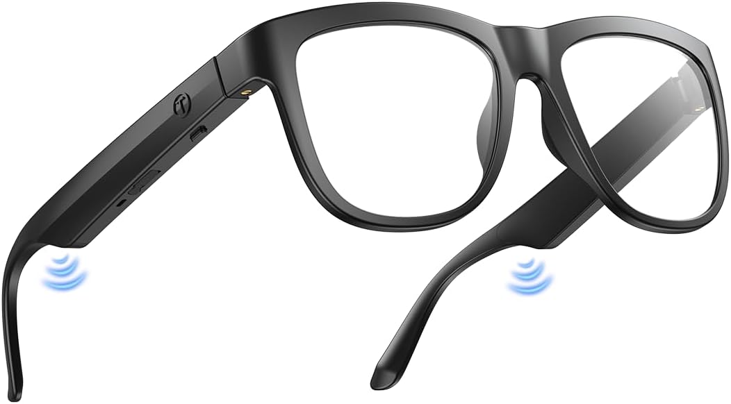 GAFAS INTELIGENTES BLUETOOTH XO CON BLOQUEO DE LUZ AZUL Y MICRÓFONO INTEGRADO COLOR AZUL - 1