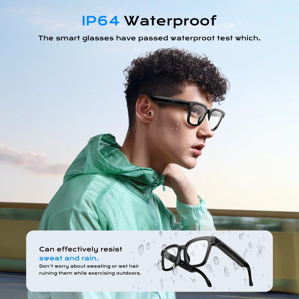 GAFAS INTELIGENTES XO AI CON CÁMARA HD 1080P Y TRADUCCIÓN EN TIEMPO REAL TRANSPARENTES ANTI-BLUE - 5