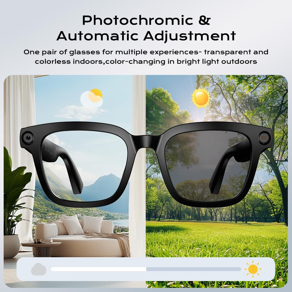 GAFAS INTELIGENTES XO AI CON CÁMARA HD 1080P Y TRADUCCIÓN EN TIEMPO REAL - 5