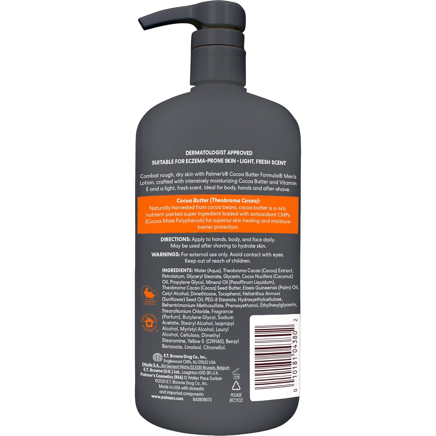 LOCIÓN HIDRATANTE PARA HOMBRE PALMER'S COCOA BUTTER FORMULA 33.8 OZ - 2