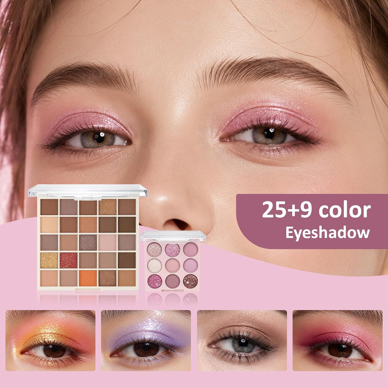 SET DE MAQUILLAJE COMPLETO MONRUEVT ALL IN ONE PARA MUJER 13 PIEZAS - 3