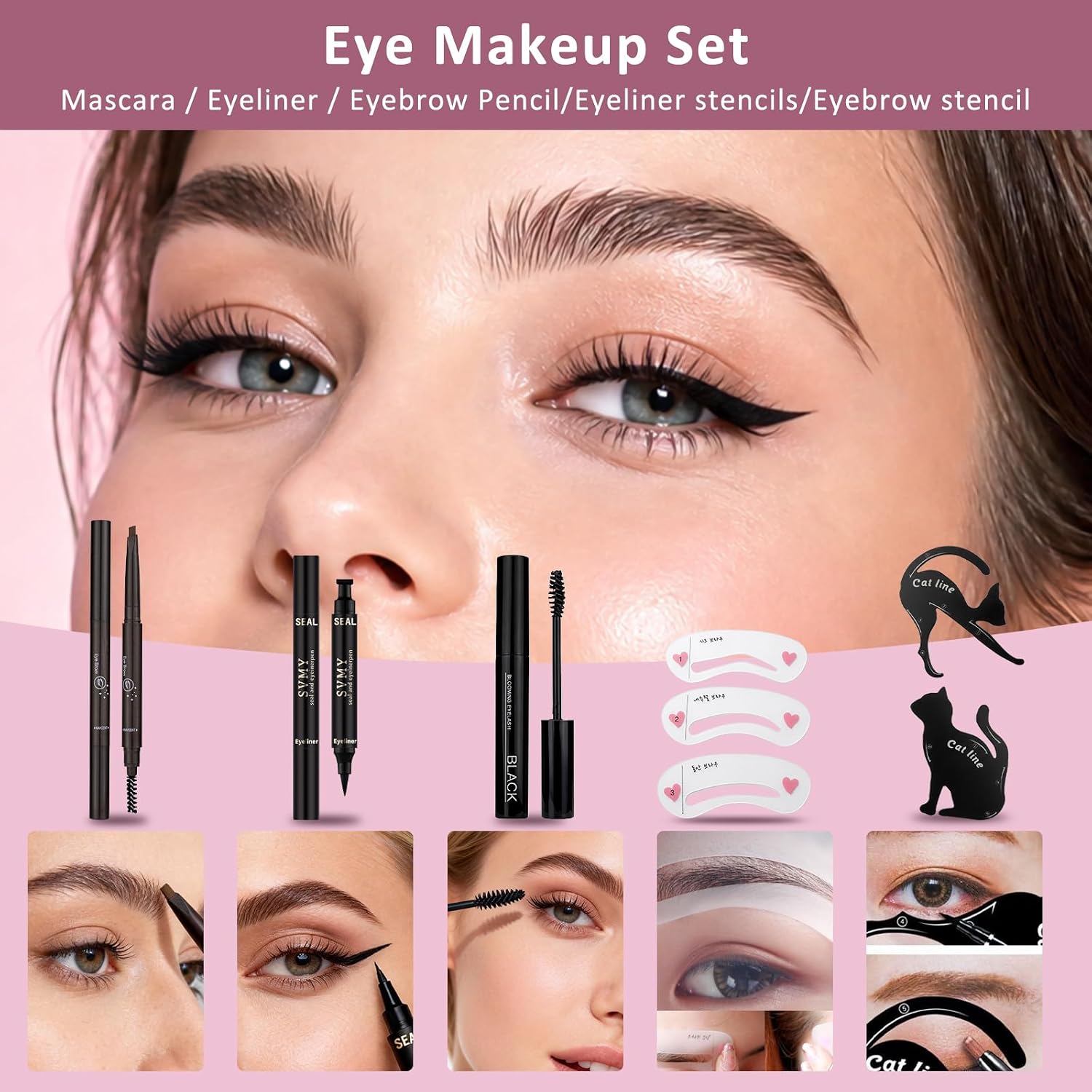 SET DE MAQUILLAJE COMPLETO MONRUEVT ALL IN ONE PARA MUJER 13 PIEZAS - 4
