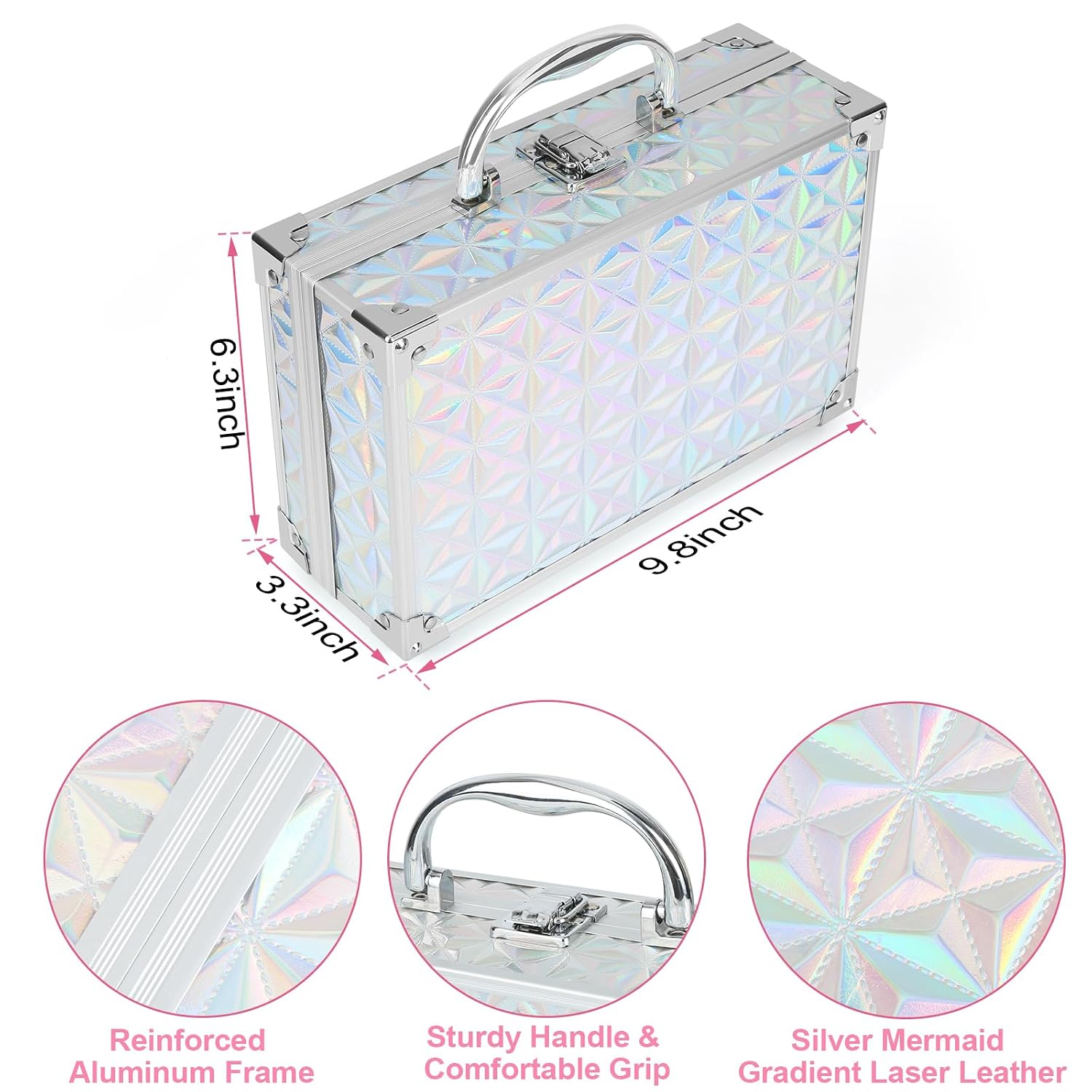 SET DE MAQUILLAJE PARA NIÑAS ANPRO ALL-IN-ONE CON ESTUCHE SIRENA - 5