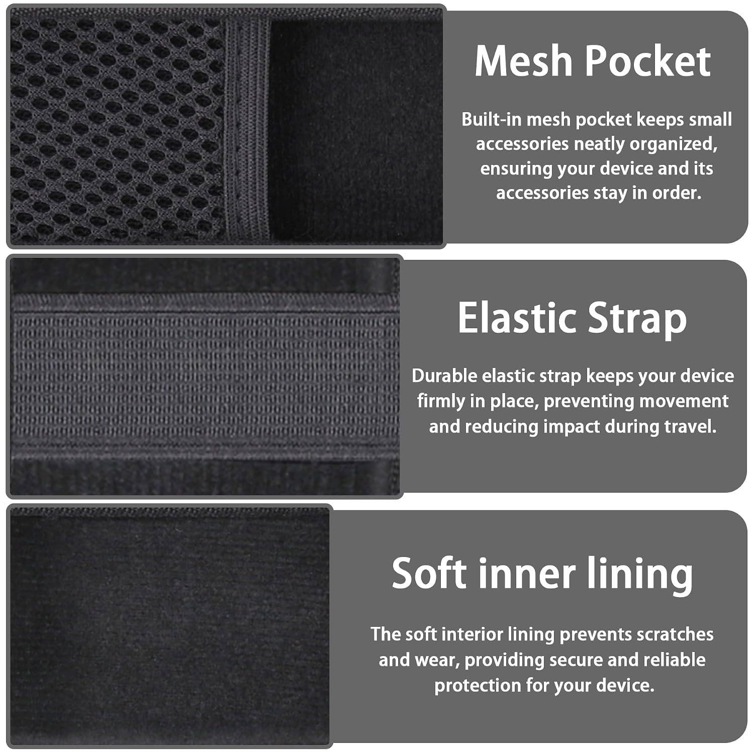 ESTUCHE RÍGIDO PARA MEDICUBE BOOSTER PRO 6 EN 1 SYONGSION NEGRO - 3
