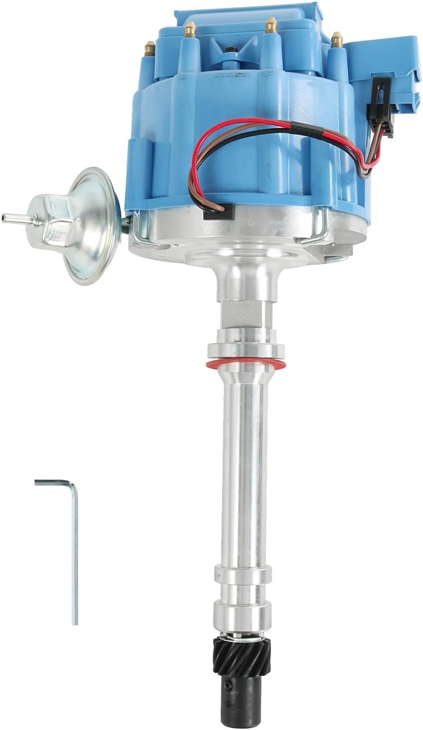 DISTRIBUIDOR DE ENCENDIDO HEI CARMOCAR CON TAPA AZUL PARA CHEVY GM SMALL Y BIG BLOCKS - 1