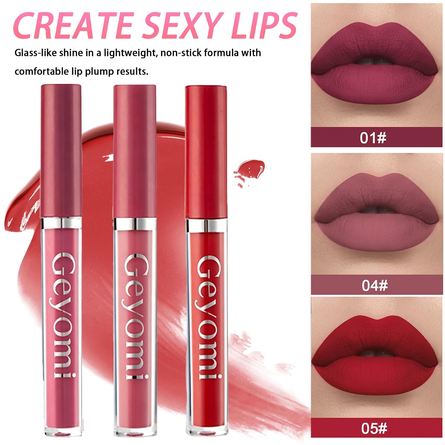 SET DE MAQUILLAJE COMPLETO GEYOMI 12 SOMBRAS, BASE, PRIMER, LABIALES, DELINEADOR, MÁSCARA, CONTORNO, CEJAS, BROCHA Y ESPONJAS - 4