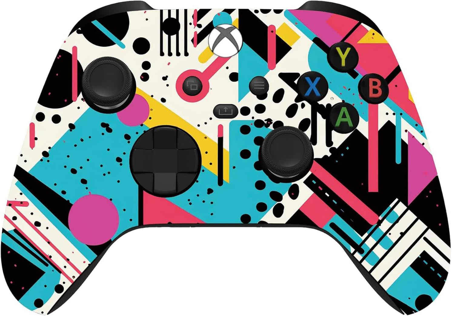 CONTROL INALÁMBRICO CUSTOM CONTROLLERZZ PARA XBOX SERIES X/S Y XBOX ONE RETRO ABSTRACT - 1