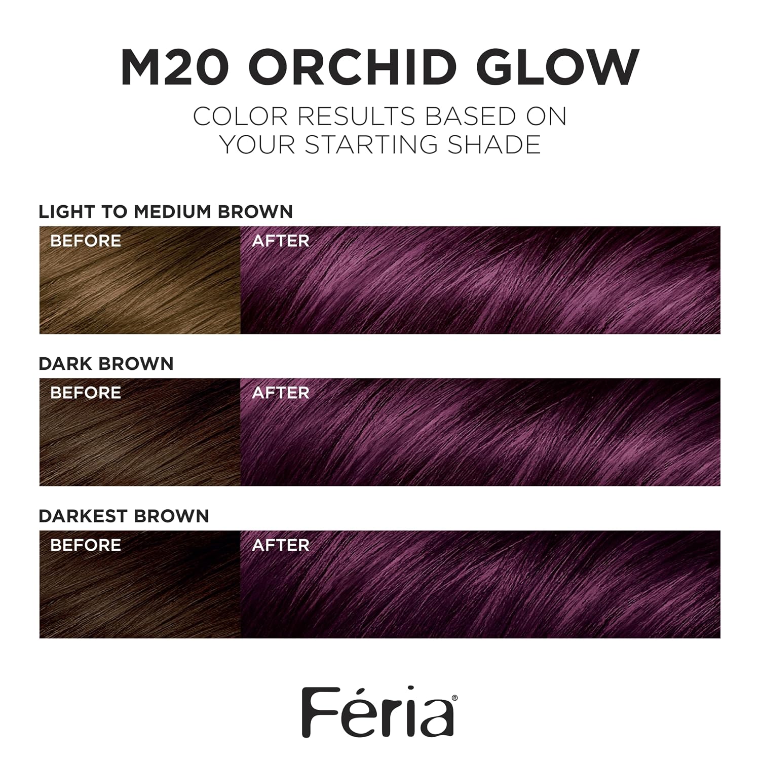 TINTE PARA CABELLO L'ORÉAL PARIS FERIA MIDNIGHT BOLD RESPLANDOR DE ORQUÍDEA M20 - 2