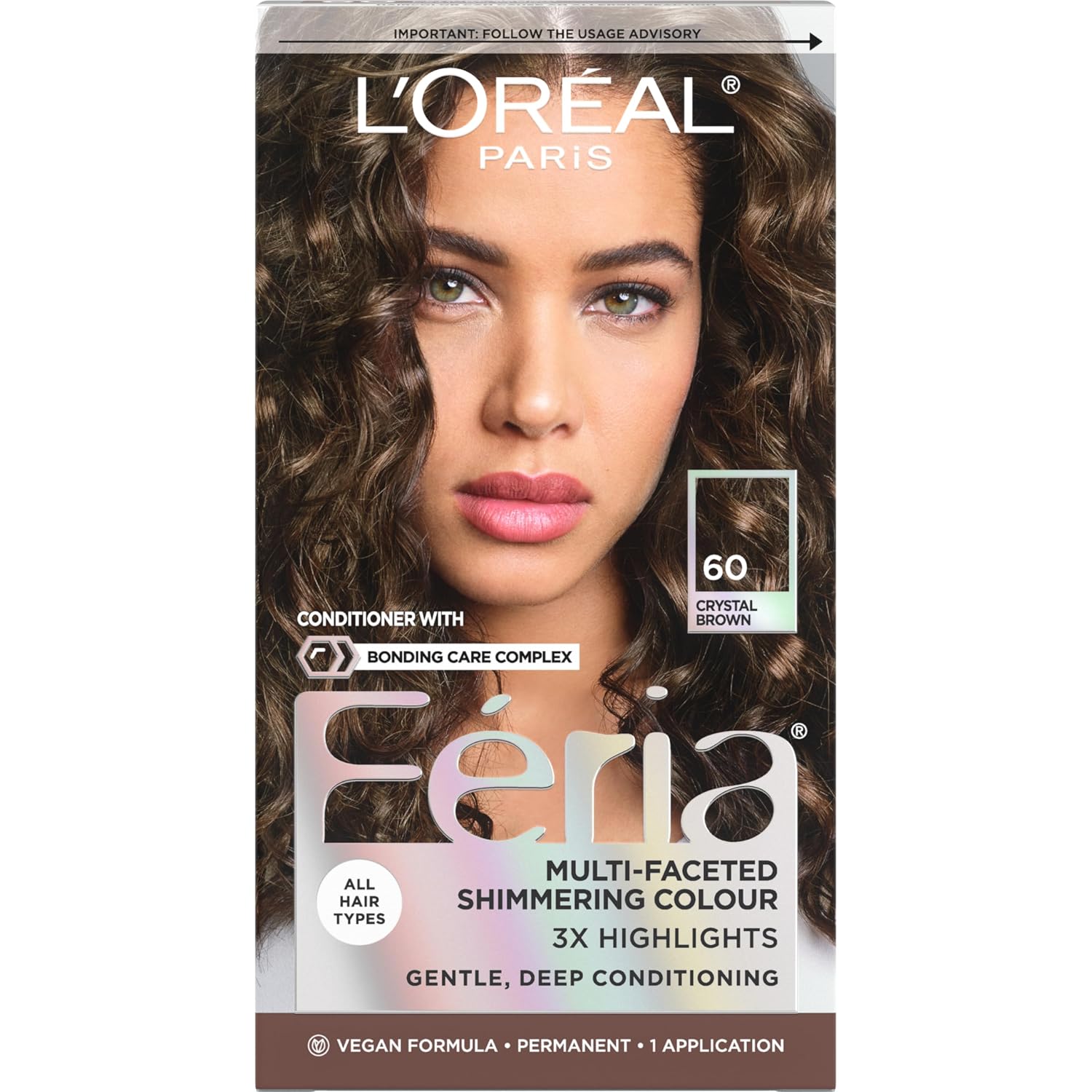 TINTE PERMANENTE PARA CABELLO L'OREAL PARIS FERIA 60 MARRÓN CLARO - 1