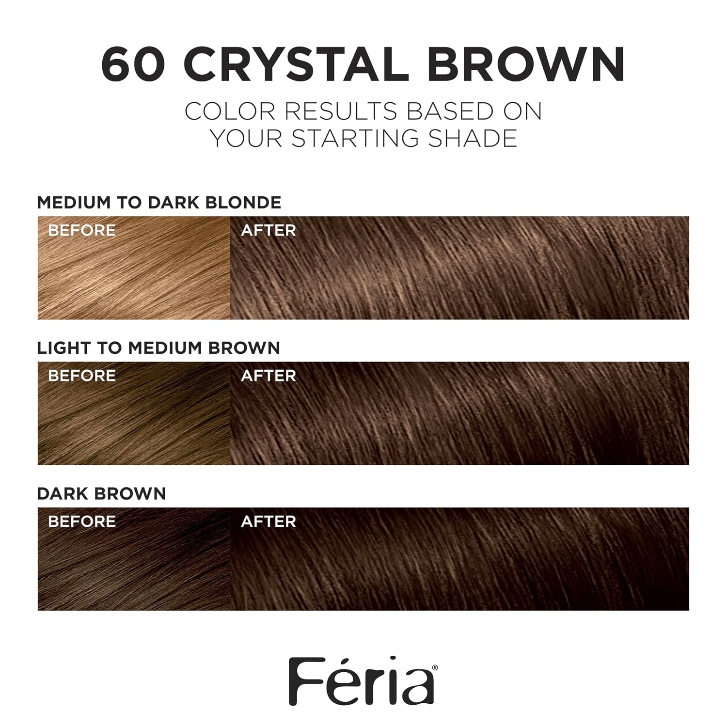 TINTE PERMANENTE PARA CABELLO L'OREAL PARIS FERIA 60 MARRÓN CLARO - 2